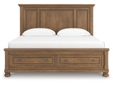 Feddinger Medium Brown King Panel Storage Bed - Ornate Home