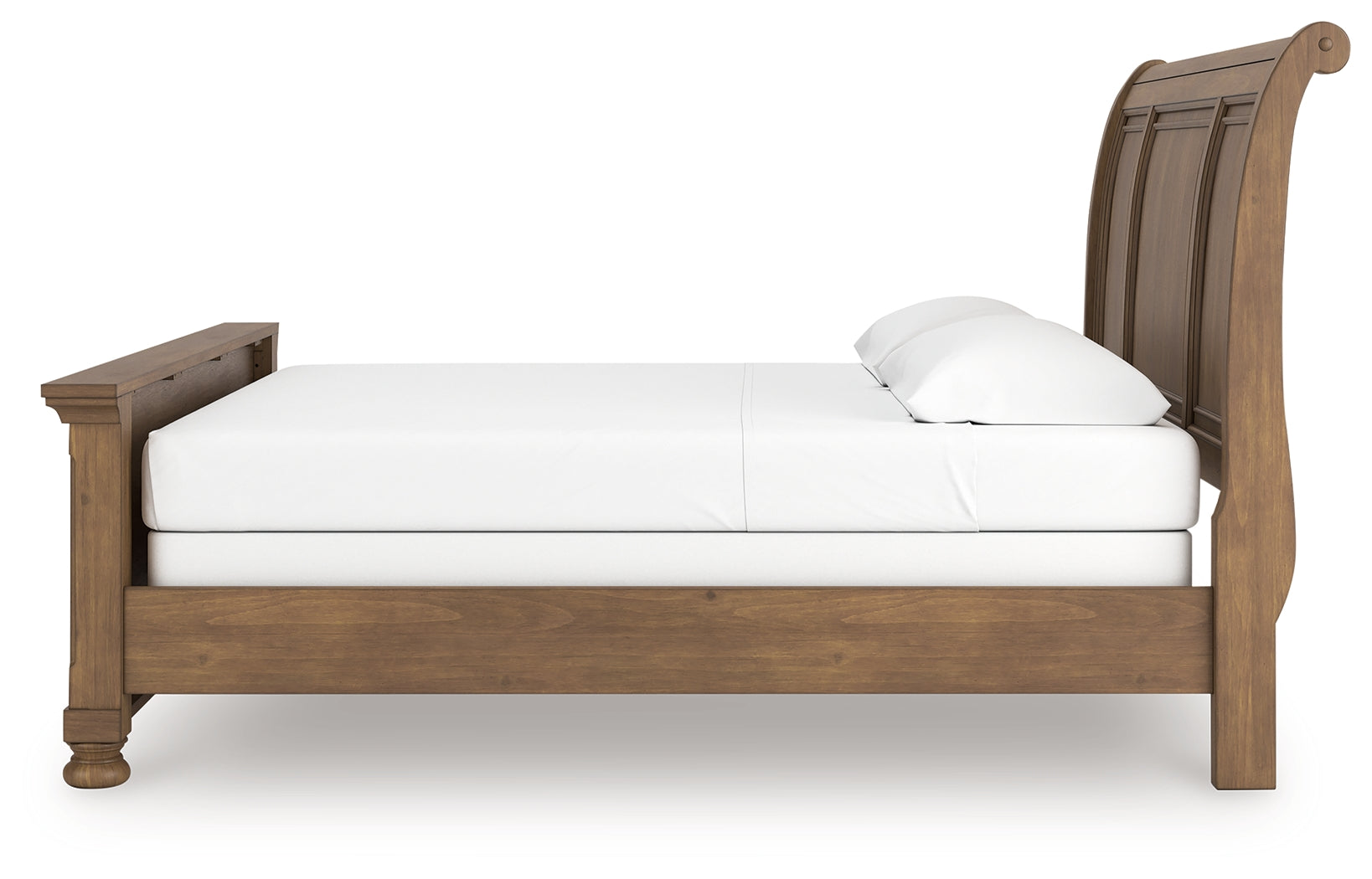 Feddinger Medium Brown King Sleigh Bed (Online Special Price) - Ornate Home