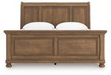 Feddinger Medium Brown King Sleigh Bed - Ornate Home