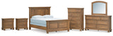 Feddinger Medium Brown Queen Panel Bed, Dresser, Mirror, Chest and 2 Nightstands (Online Special Price) - Ornate Home