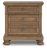 Feddinger Medium Brown Queen Panel Bed, Dresser, Mirror, Chest and 2 Nightstands (Online Special Price) - Ornate Home