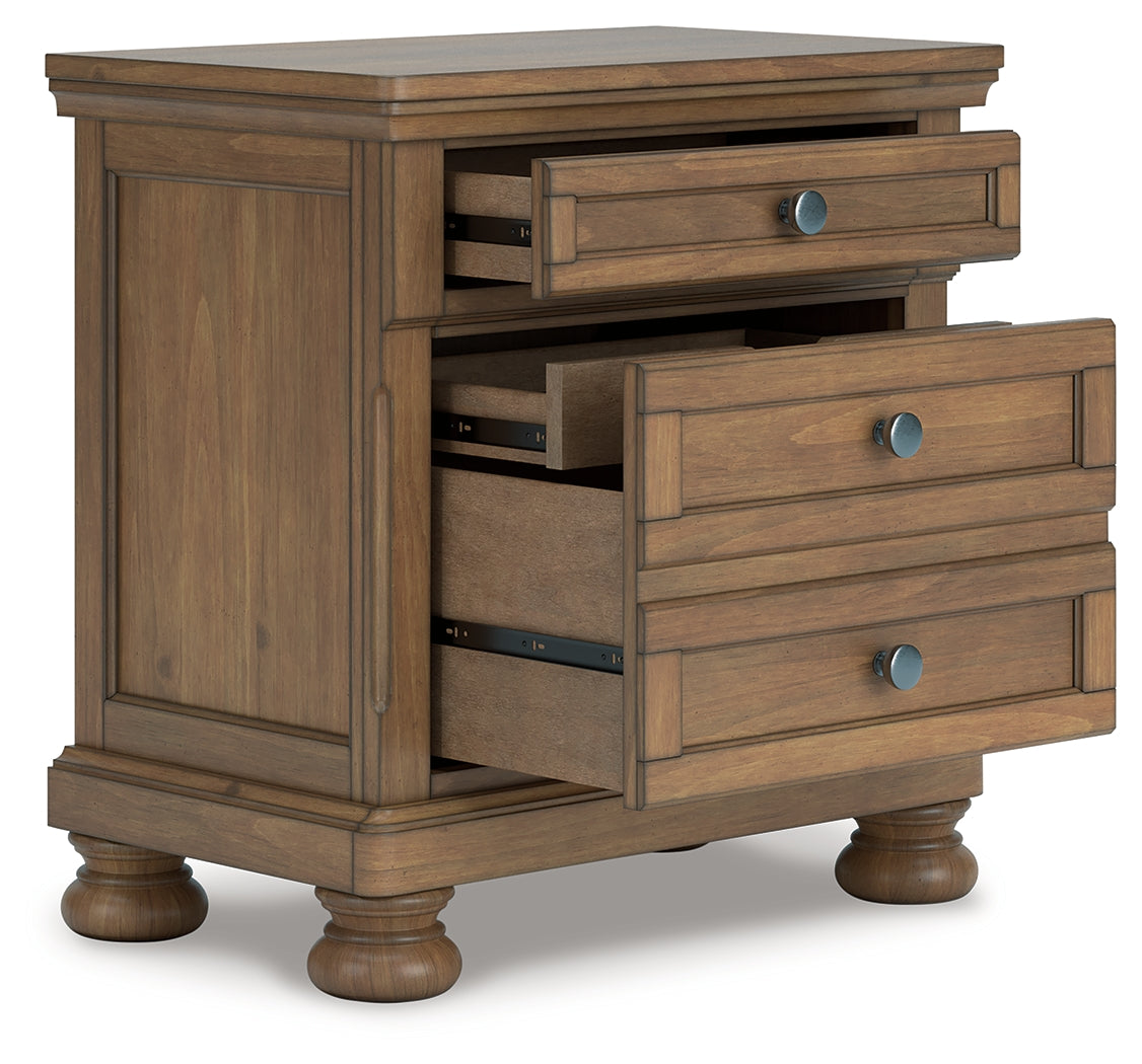 Feddinger Medium Brown Queen Panel Bed, Dresser, Mirror, Chest and 2 Nightstands (Online Special Price) - Ornate Home