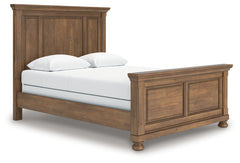 Feddinger Medium Brown Queen Panel Bed, Dresser, Mirror, Chest and 2 Nightstands - Ornate Home