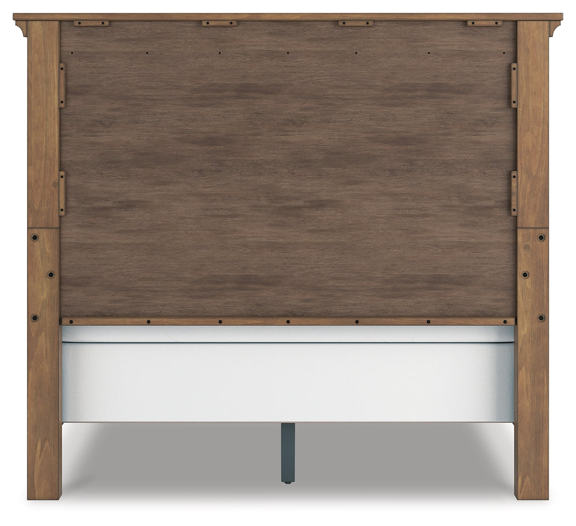 Feddinger Medium Brown Queen Panel Bed, Dresser and Mirror (Online Special Price) - Ornate Home