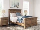 Feddinger Medium Brown Queen Panel Bed, Dresser and Mirror (Online Special Price) - Ornate Home