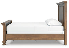 Feddinger Medium Brown Queen Panel Bed, Dresser and Mirror - Ornate Home