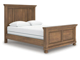 Feddinger Medium Brown Queen Panel Bed - Ornate Home