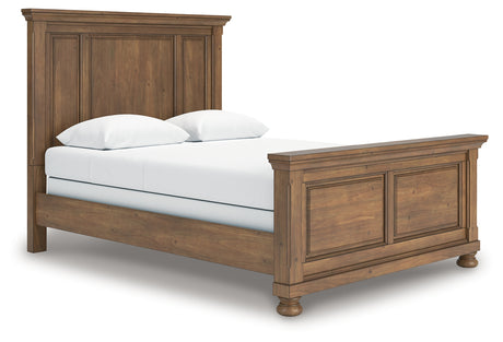 Feddinger Medium Brown Queen Panel Bedroom Set with Dresser, Mirror, Chest and Nightstand - Ornate Home