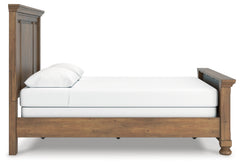 Feddinger Medium Brown Queen Panel Bedroom Set with Dresser, Mirror, Chest and Nightstand - Ornate Home