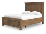 Feddinger Medium Brown Queen Panel Storage Bed (Online Special Price) - Ornate Home