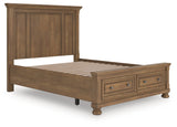 Feddinger Medium Brown Queen Panel Storage Bed (Online Special Price) - Ornate Home