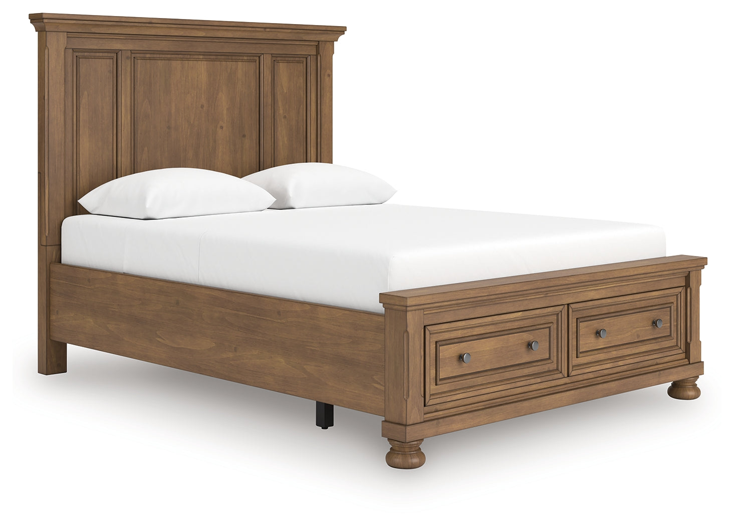 Feddinger Medium Brown Queen Panel Storage Bed (Online Special Price) - Ornate Home