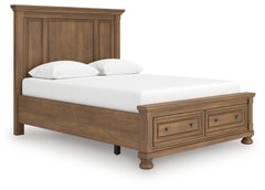 Feddinger Medium Brown Queen Panel Storage Bed - Ornate Home