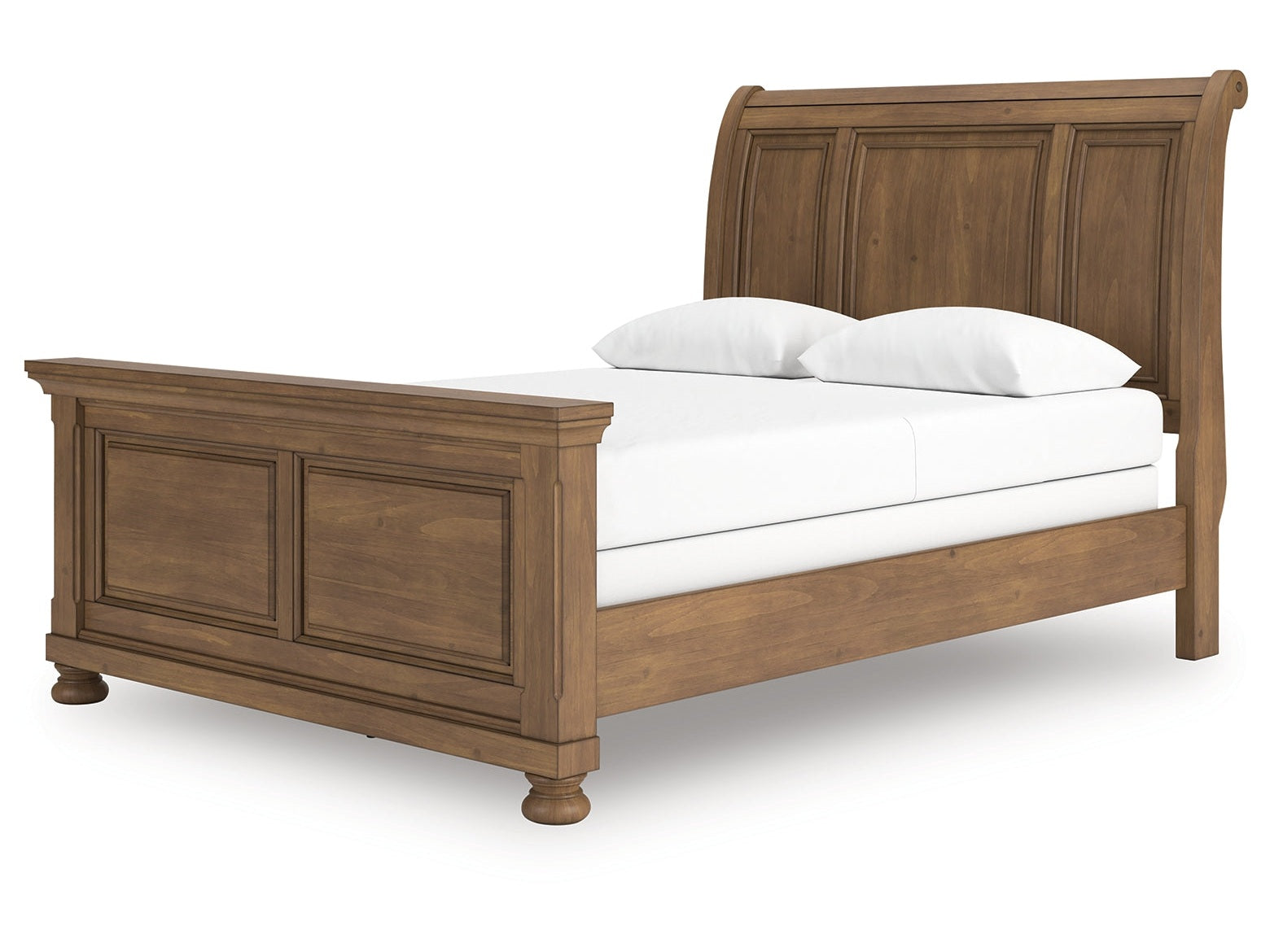 Feddinger Medium Brown Queen Sleigh Bed - Ornate Home