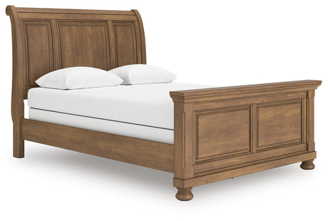 Feddinger Medium Brown Queen Sleigh Bed - Ornate Home