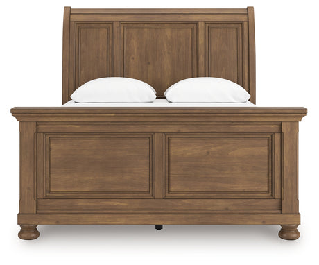 Feddinger Medium Brown Queen Sleigh Bed - Ornate Home