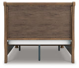 Feddinger Medium Brown Queen Sleigh Storage Bed, Dresser and Mirror (Online Special Price) - Ornate Home