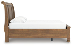 Feddinger Medium Brown Queen Storage Sleigh Bed - Ornate Home