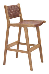 Feder Brown Barstool (Set of 2) - Ornate Home