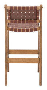 Feder Brown Barstool (Set of 2) - Ornate Home