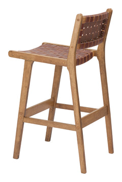 Feder Brown Barstool (Set of 2) - Ornate Home