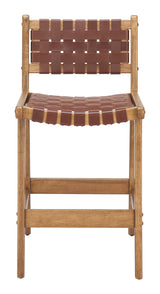 Feder Brown Counter Stool (Set of 2) - Ornate Home