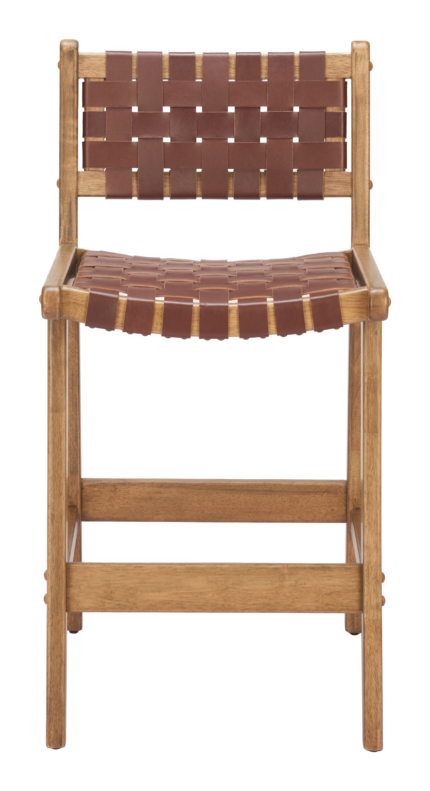 Feder Brown Counter Stool (Set of 2) - Ornate Home