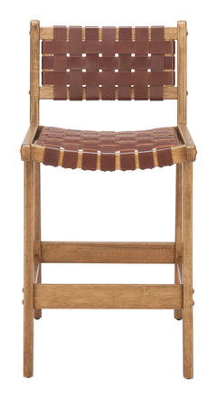 Feder Brown Counter Stool (Set of 2) - Ornate Home