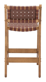Feder Brown Counter Stool (Set of 2) - Ornate Home