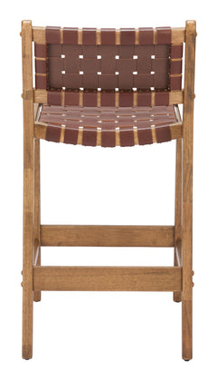 Feder Brown Counter Stool (Set of 2) - Ornate Home