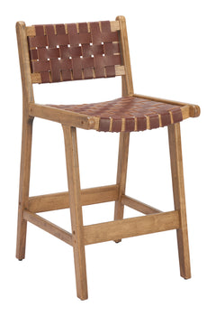 Feder Brown Counter Stool (Set of 2) - Ornate Home