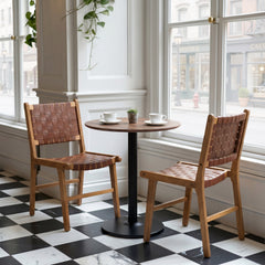 Feder Brown Dining Chair (Set of 2) - Ornate Home