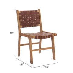 Feder Brown Dining Chair (Set of 2) - Ornate Home