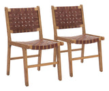 Feder Brown Dining Chair (Set of 2) - Ornate Home