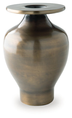 Fedorleigh Antique Brass 15" Height Vase - Ornate Home