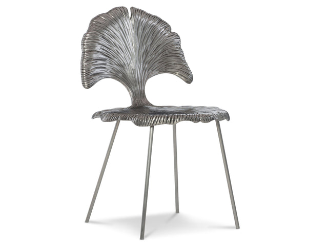 Felicity Shiny Nickel Side Chair - Ornate Home