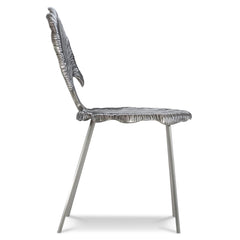 Felicity Shiny Nickel Side Chair - Ornate Home