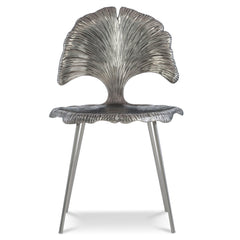 Felicity Shiny Nickel Side Chair - Ornate Home