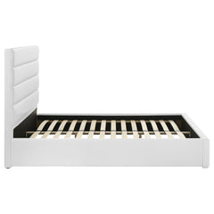 Felicity White 53-inch Upholstered Eastern King Platform Bed - Ornate Home