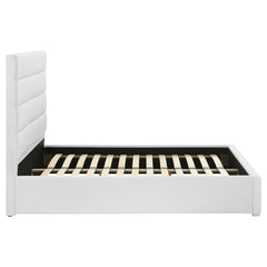 Felicity White 53-inch Upholstered Full Platform Bed - Ornate Home