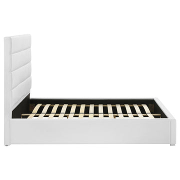 Felicity White 53-inch Upholstered Full Platform Bed - Ornate Home
