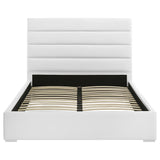 Felicity White 53-inch Upholstered Queen Platform Bed - Ornate Home