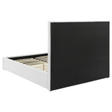 Felicity White 53-inch Upholstered Queen Platform Bed - Ornate Home