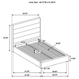 Felicity White 53-inch Upholstered Queen Platform Bed - Ornate Home