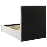 Felicity White 53-inch Upholstered Twin Platform Bed - Ornate Home