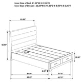 Felicity White High Gloss Queen Storage Bed - Ornate Home