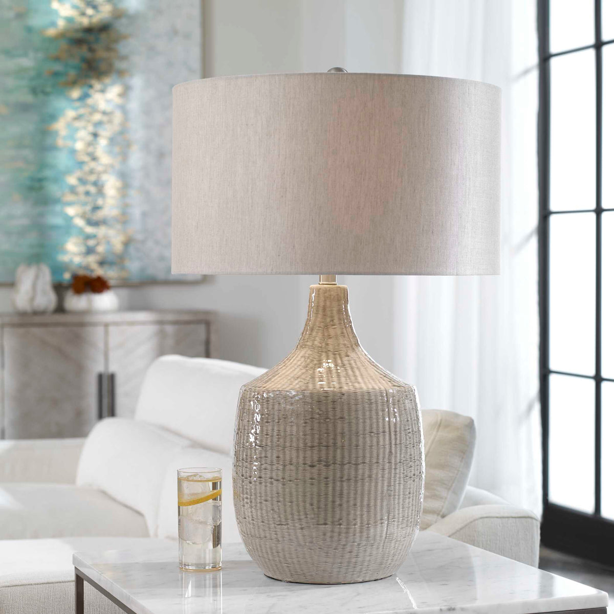 Felipe Gray Table Lamp - Ornate Home