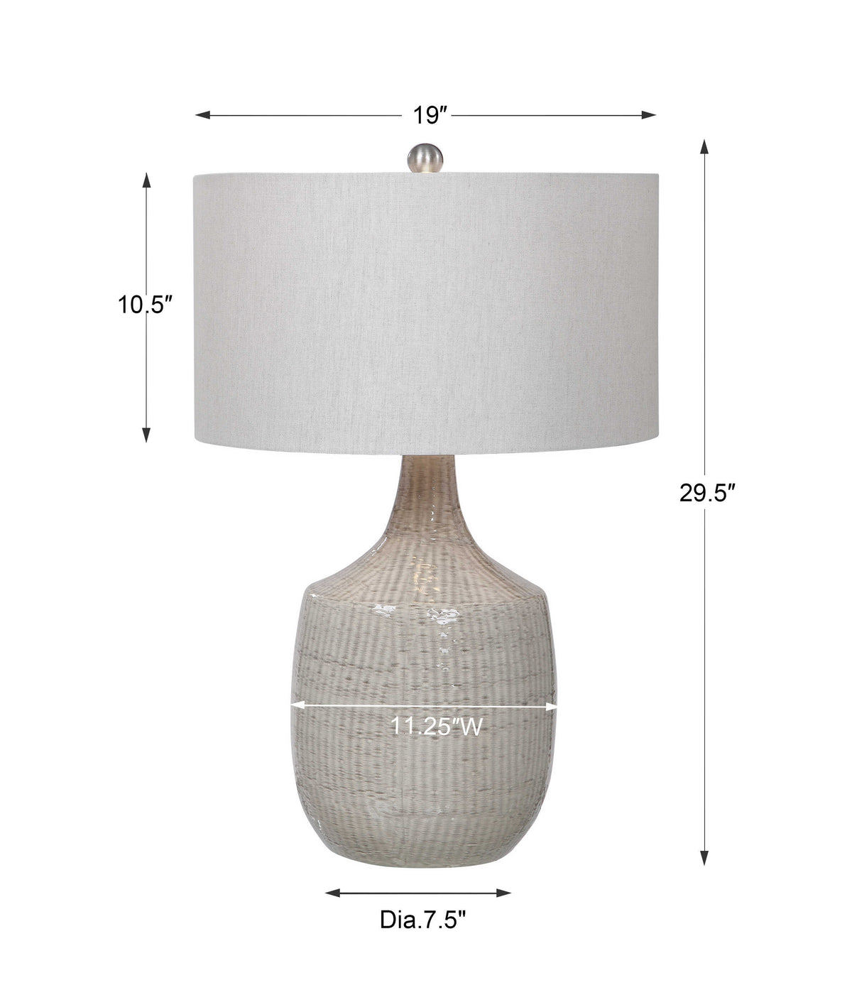 Felipe Gray Table Lamp - Ornate Home