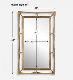 Felix Brass Rectangle Mirror - Ornate Home
