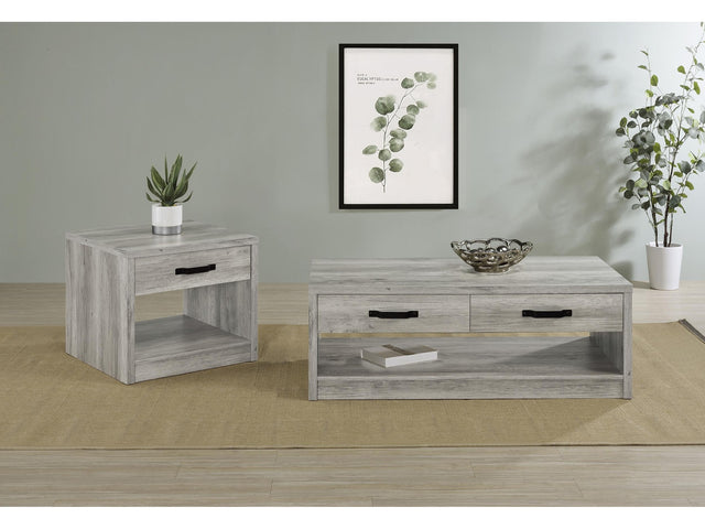 Felix Grey Driftwood 2-piece Coffee and End Table Set - Ornate Home